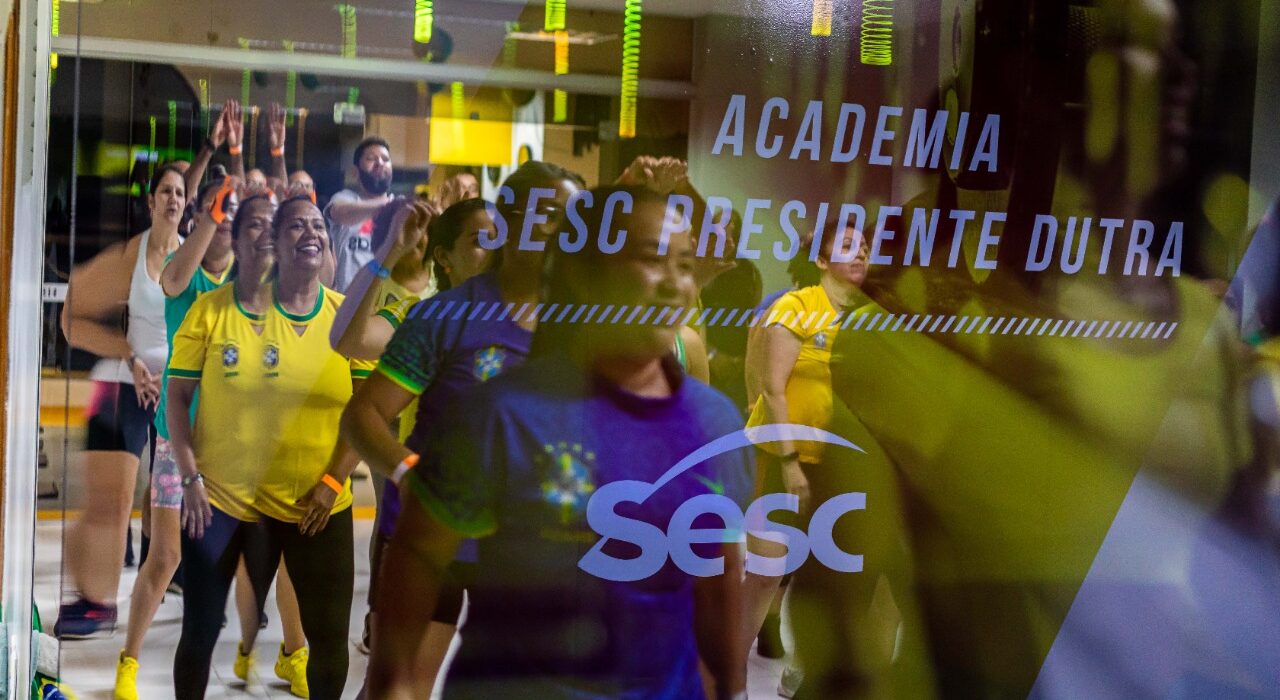 Unidade Sesc Presidente Dutra realiza evento esportivo Super Fitness sob a temática da Copa do Mundo Eventos