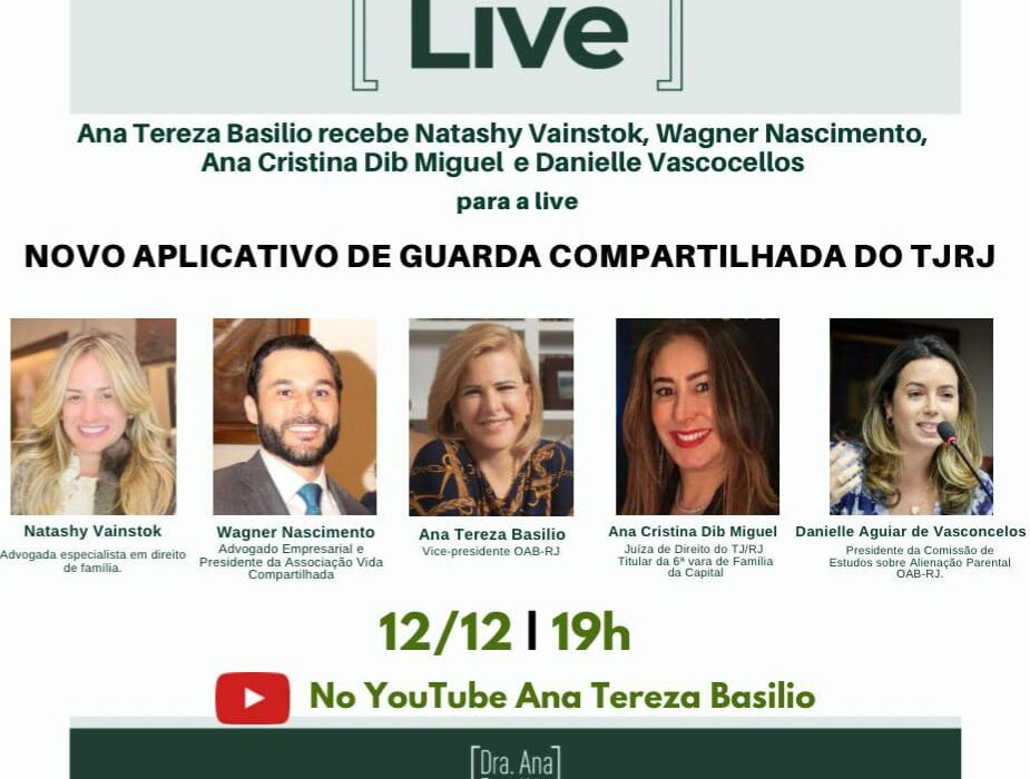 Novo Aplicativo de Guarda Compartilhada do TJRJ Eventos