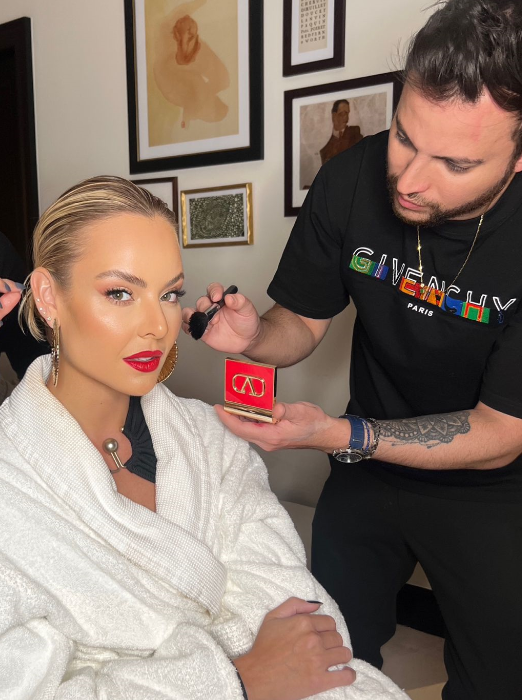 Layla Monteiro e Gustavo Ribeiro fazem sucesso com as produções na PFW Beleza