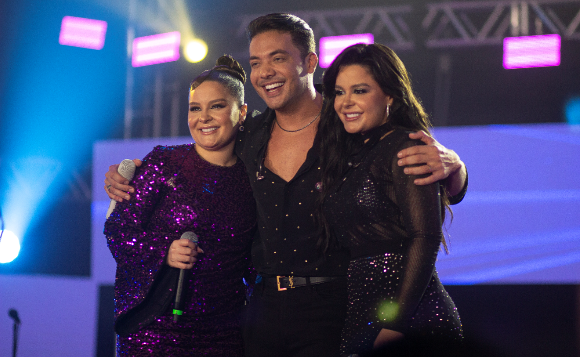 Em São Paulo, Wesley Safadão reúne Ana Castela e Maiara e Maraisa para gravação de músicas inéditas Música