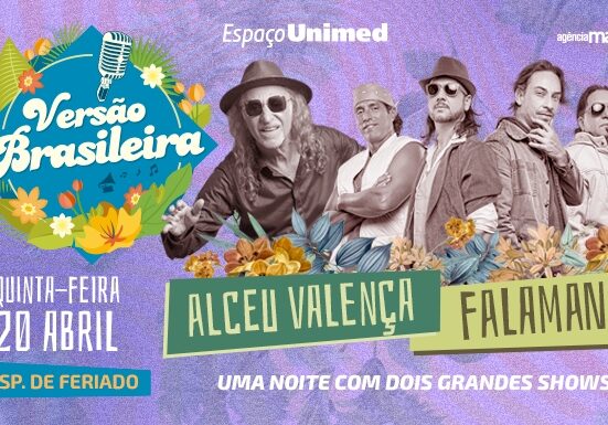 Falamansa e Alceu Valença apresentam "Versão Brasileira" no Espaço Unimed Música