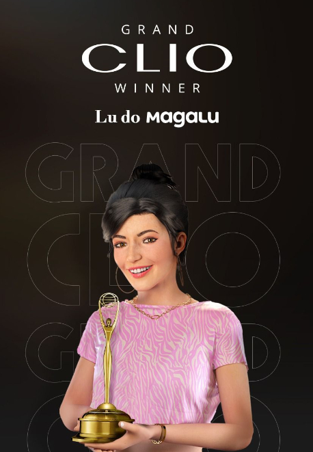 Lu, do Magalu, recebe prêmio "Grand Clio Awards" 2023 Economia