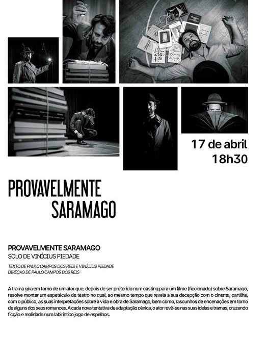 Provavelmente Saramago – Monólogo com Vinicius Piedade Cultura