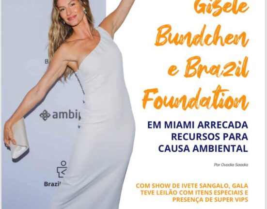 Gisele Bündchen & BrazilFoundation Apresentam Luz Alliance Fund Miami Gala. Presença de Richard Manoel da E-Social, gerenciadoras de Projetos de políticas públicas do país Moda