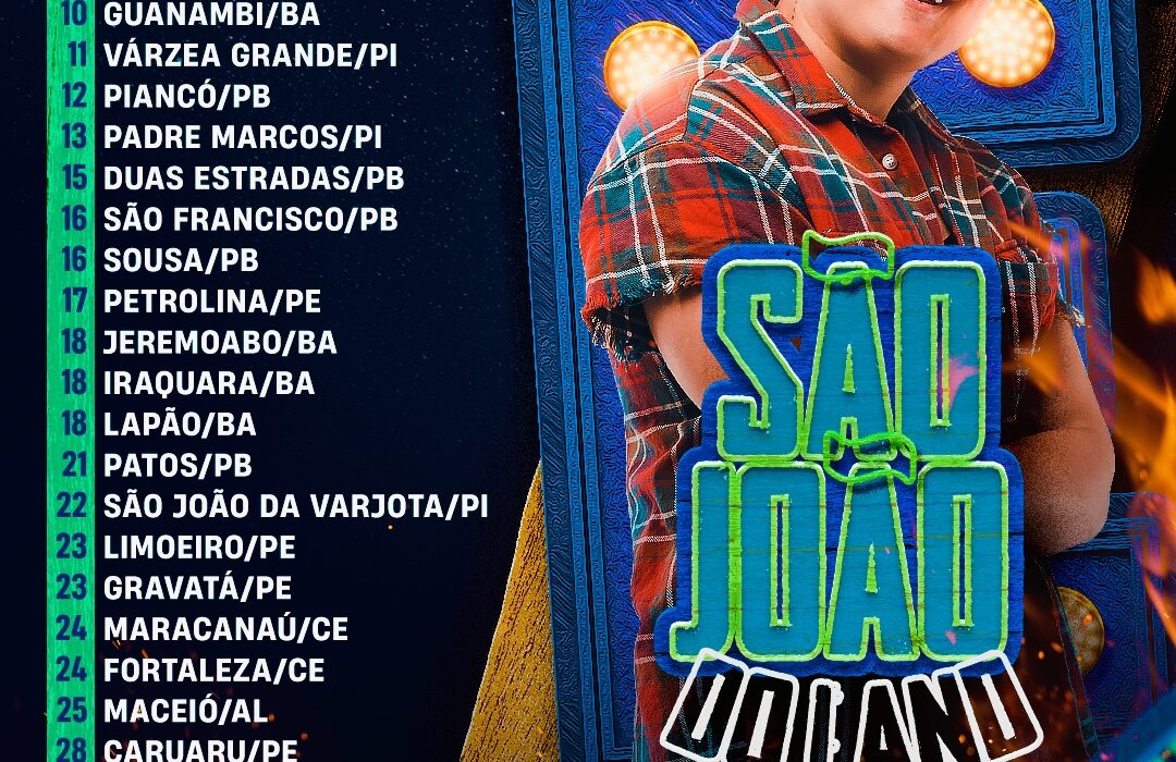 Eric Land anuncia mais de 30 shows para o São João com apresentações em nove estados brasileiros Eventos