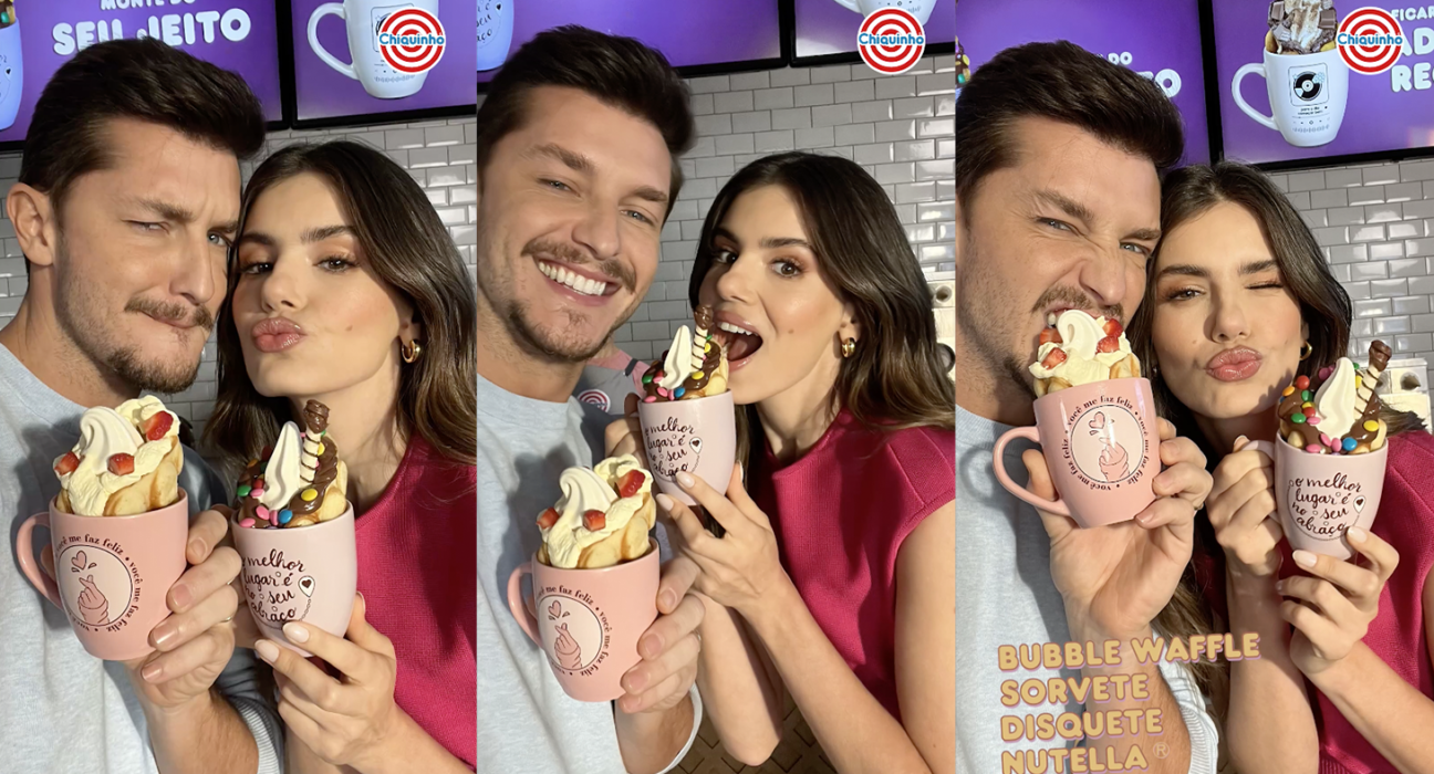 Ilha Crossmídia produz filmes da nova campanha dfa Chiquinho Sorvetes com Camila a Queiroz e Klebber Toledo Celebridades