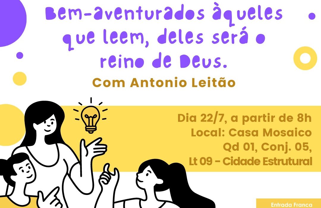 Estrutural recebe Oficina de Literatura e Palhaçaria no dia 22 de julho Cultura