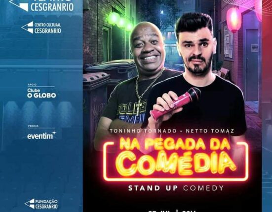 Na Pegada da Comédia, no Teatro Cesgranrio Colunismo Social
