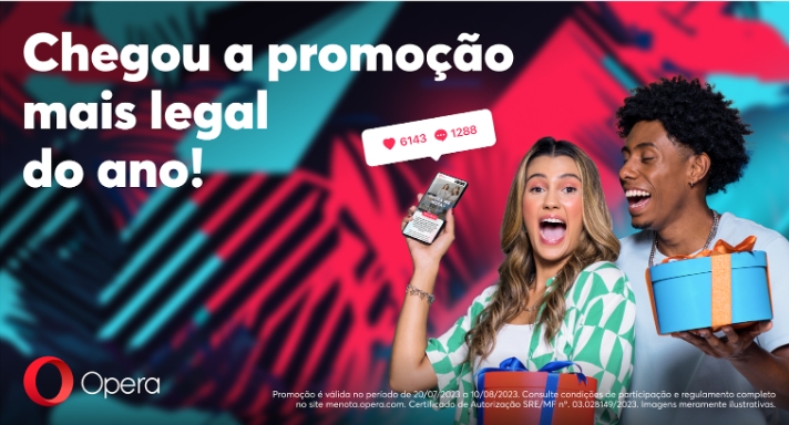 Opera lança concurso para criadores de conteúdo brasileiros Diversão