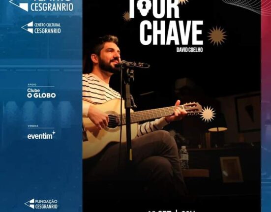 David Coelho, no Teatro Cesgranrio Colunismo Social