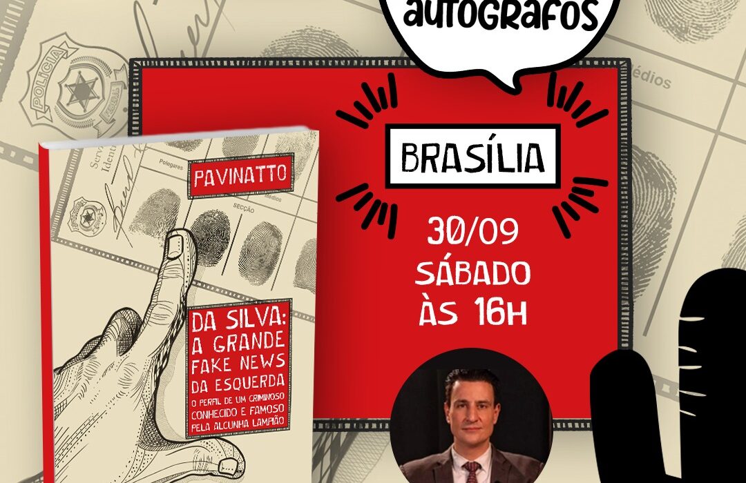 Pavinatto lança livro sobre "a grande fake news da esquerda" no dia 30/09 em Brasília Cultura
