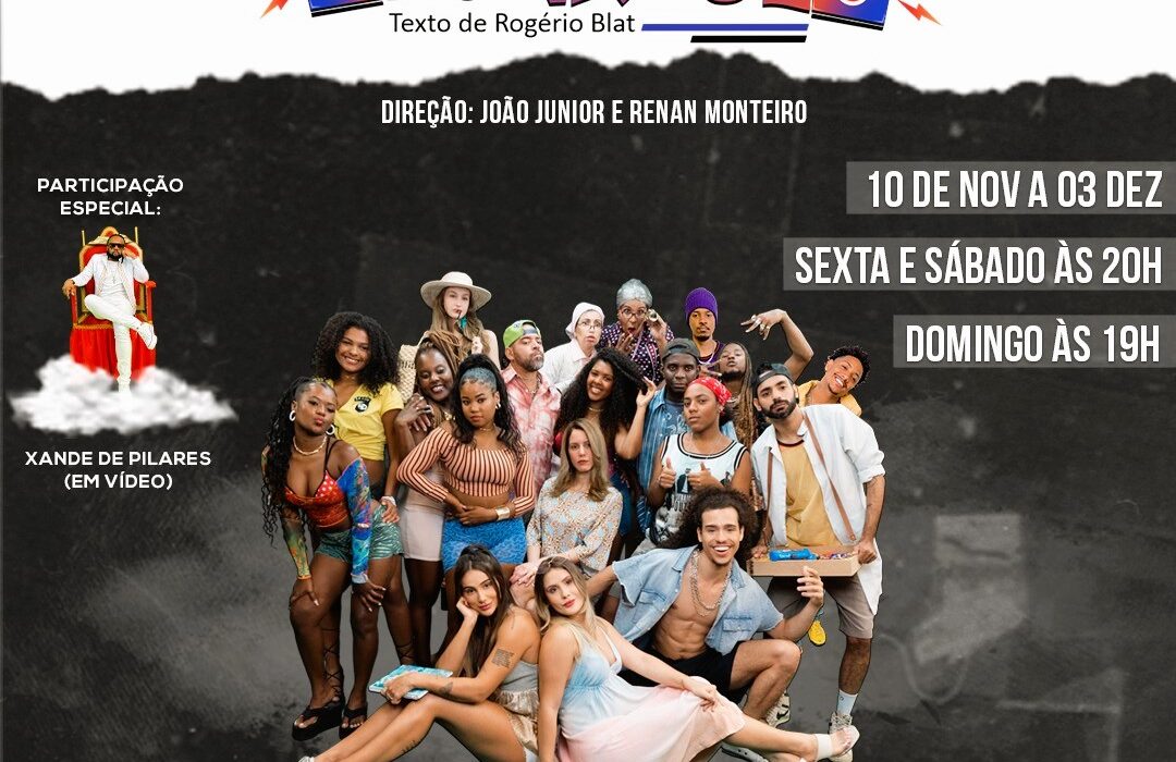 Xande de Pilares é “Deus”, em musical com sua esposa Mikimbete e o filho Alexandre Lucas. Com Luiza Caldi, ex-dançarina do Faustão, dançarinos dos ballets da Anitta e Ludmilla e grande elenco. Eventos