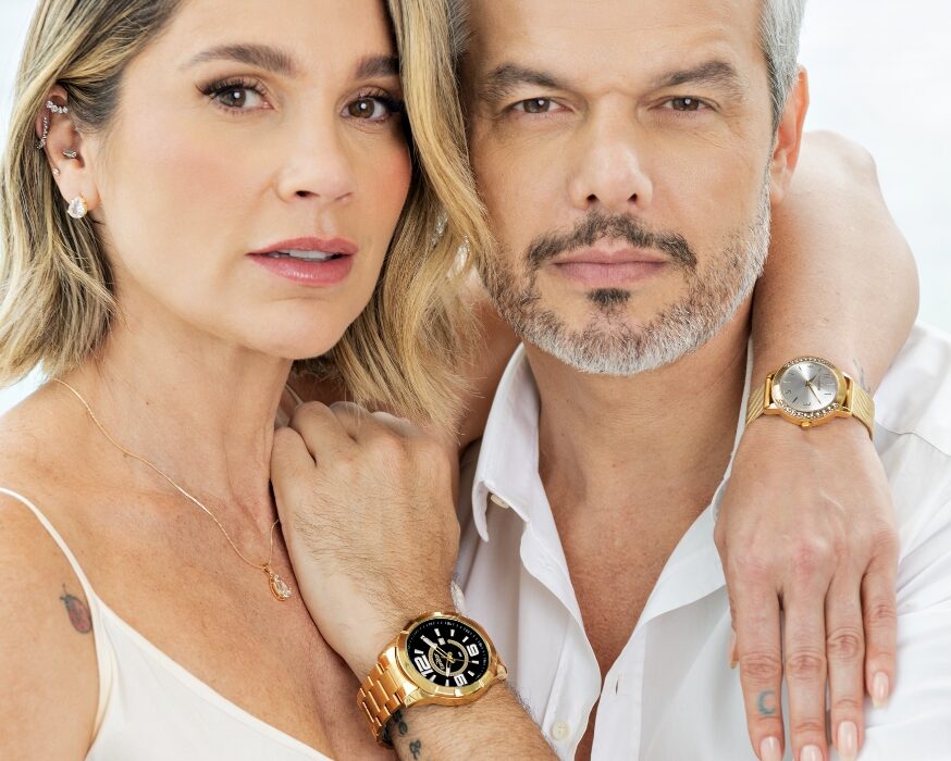 Flávia Alessandra e Otaviano Costa posam para ensaio Celebridades