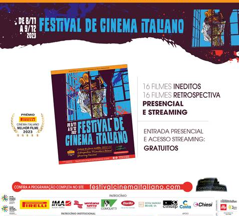 Festival de Cinema Italiano no Brasil: da vanguarda à comédia Eventos
