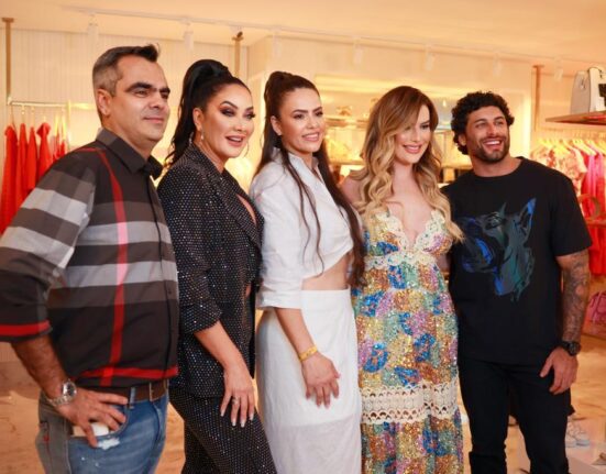 Vitrine viva, presença de famosos e muito luxo marcaram a inauguração da Gi Multimarcas Eventos