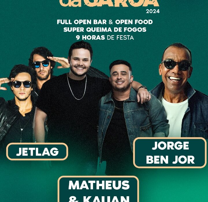 Reveillon da Garoa 2024: a mais completa experiência de uma Festa de Réveillon em São Paulo com Matheus e Kauan, Jorge Ben Jor e Jetlag Réveillon