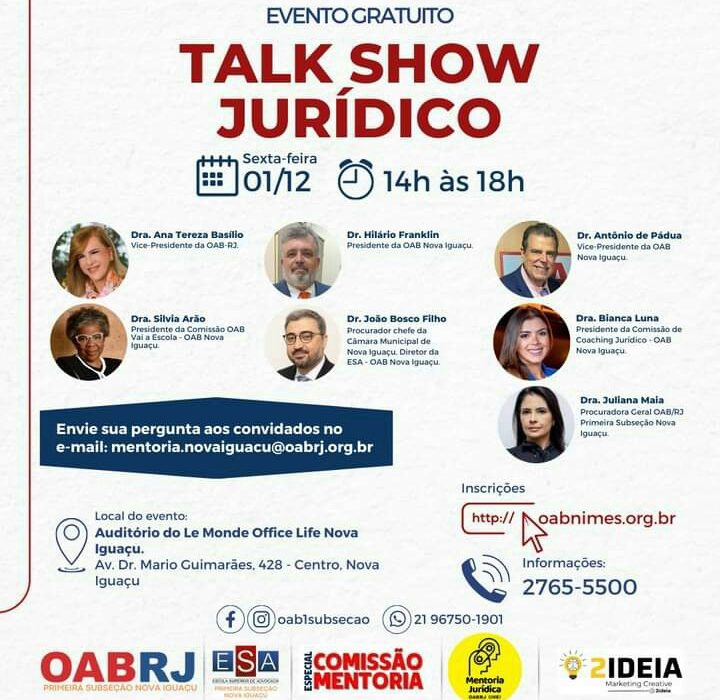 Talk Show Jurídico Colunismo Social