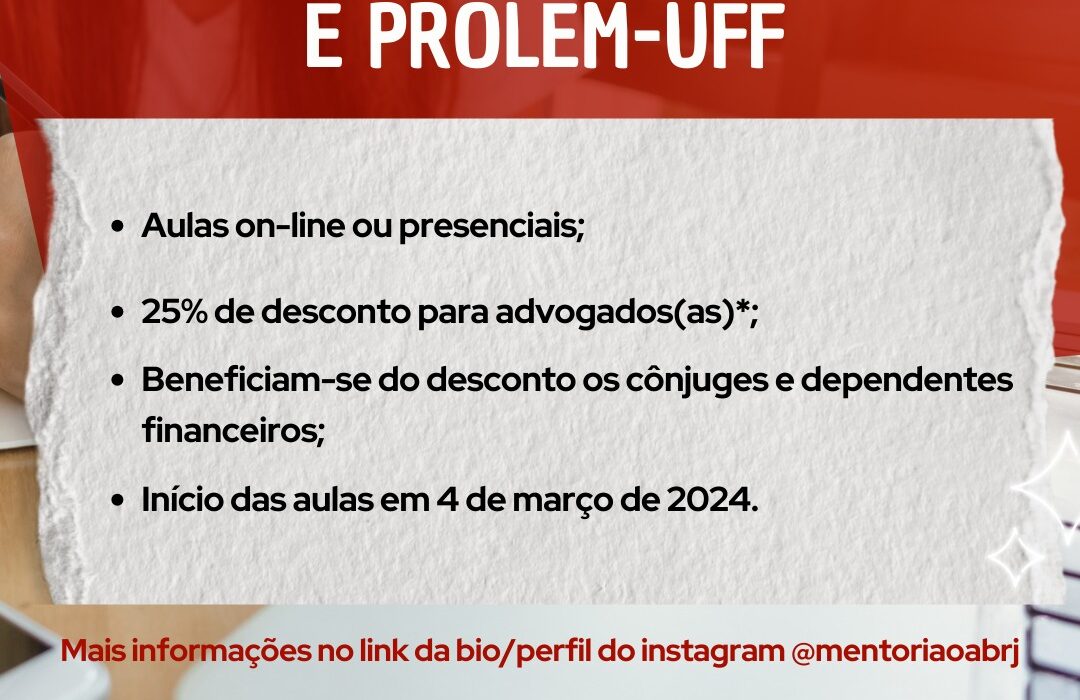 Parceria entre a OABRJ e a UFF Colunismo Social