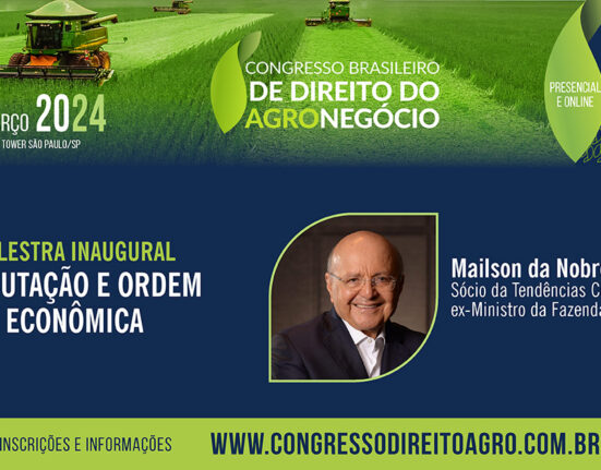 Ex-Ministro da Fazenda Maílson da Nóbrega fará uma avaliação da tributação e ordem econômica no Congresso Brasileiro de Direito do Agronegócio Decoração