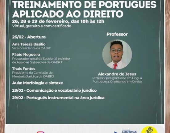 Treinamento de Português aplicado ao Direito Colunismo Social