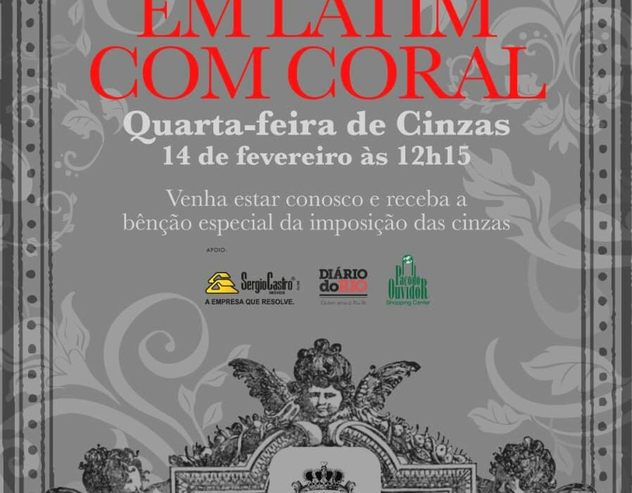 Missa da Quarta de Cinzas Rio de janeiro