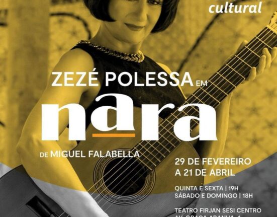 Zezé Polessa, em "Nara" Colunismo Social