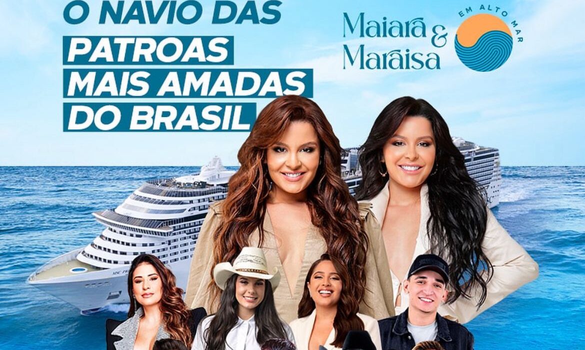 "Maiara e Maraisa em alto mar" navegará de 8 a 11 de março e cabines estão quase esgotadas Eventos
