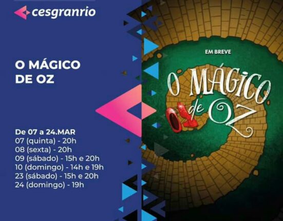 Mágico de Oz no Teatro Cesgranrio Colunismo Social