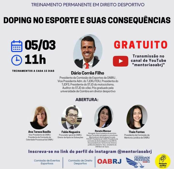 Doping no Esporte Colunismo Social