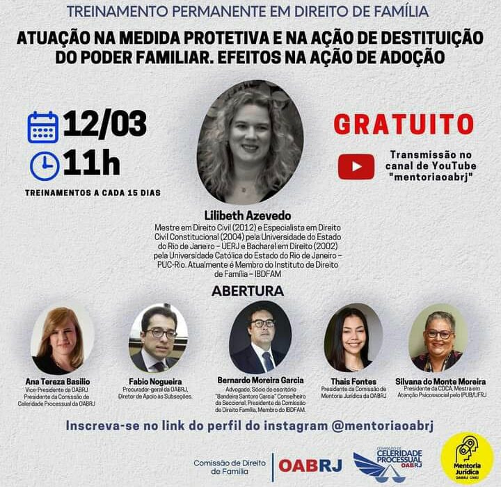 Treinamento Permanente em Direito de Família Colunismo Social