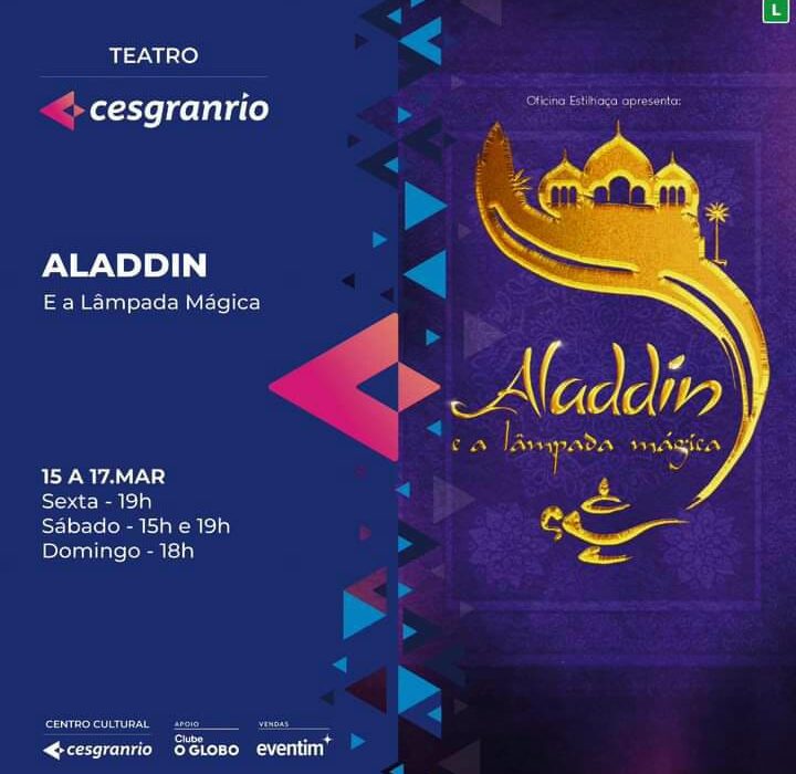 Aladdin no Teatro Cesgranrio Colunismo Social
