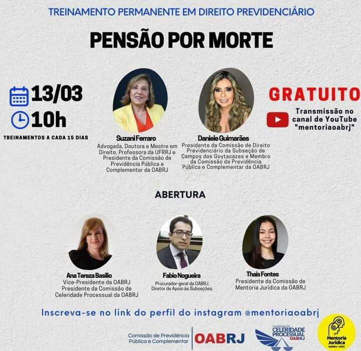 Pensão por morte Rio de janeiro