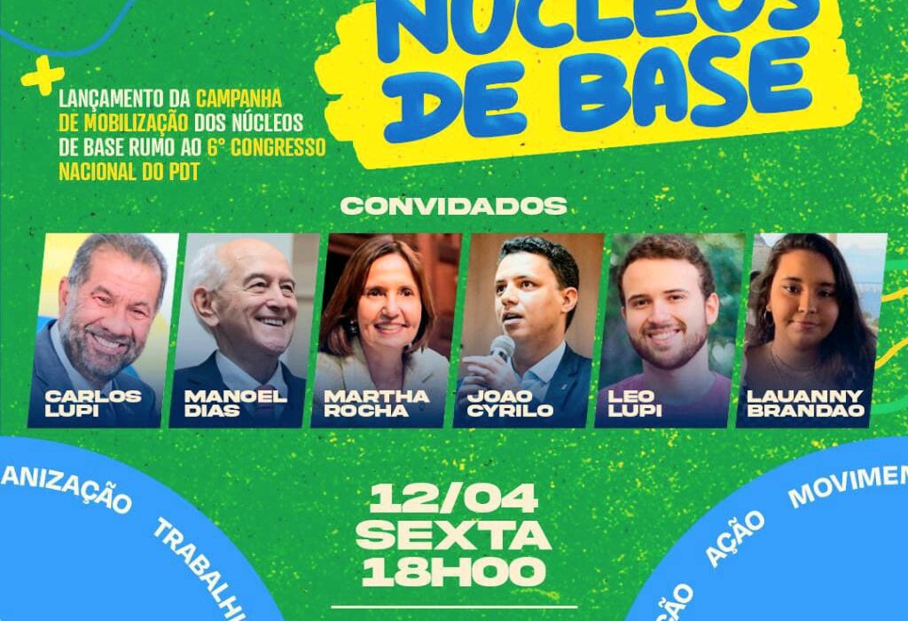 Núcleos de Base do PDT, no Rio Rio de janeiro