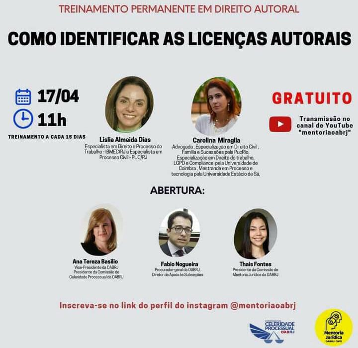 Treinamento Permanente em Direito Autoral Rio de janeiro