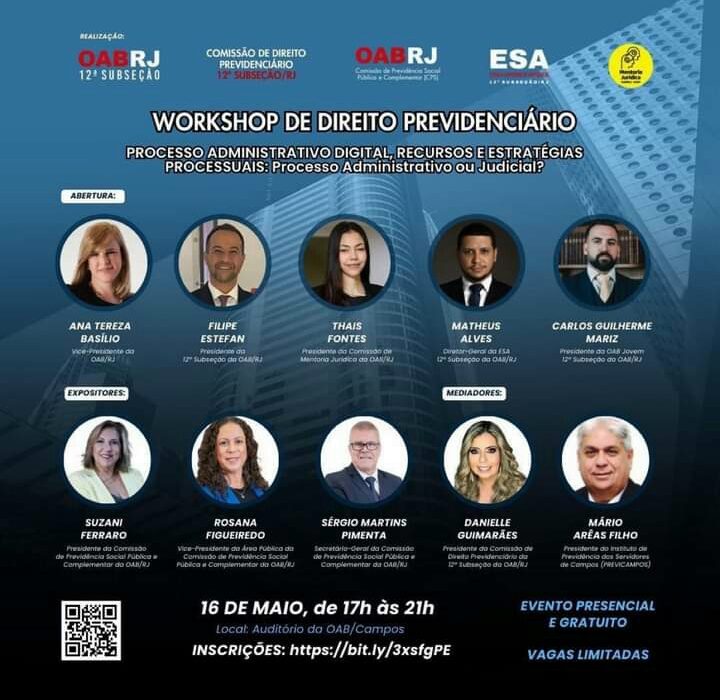 Workshop de Direito Previdenciário Colunismo Social