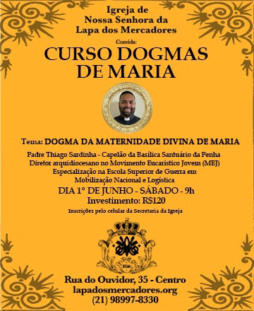 Curso Dogmas de Maria Rio de janeiro