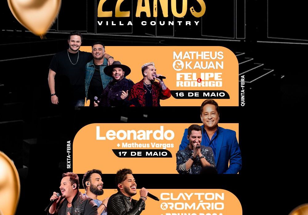 Villa Country celebra seus 22 anos com três dias de festa Eventos