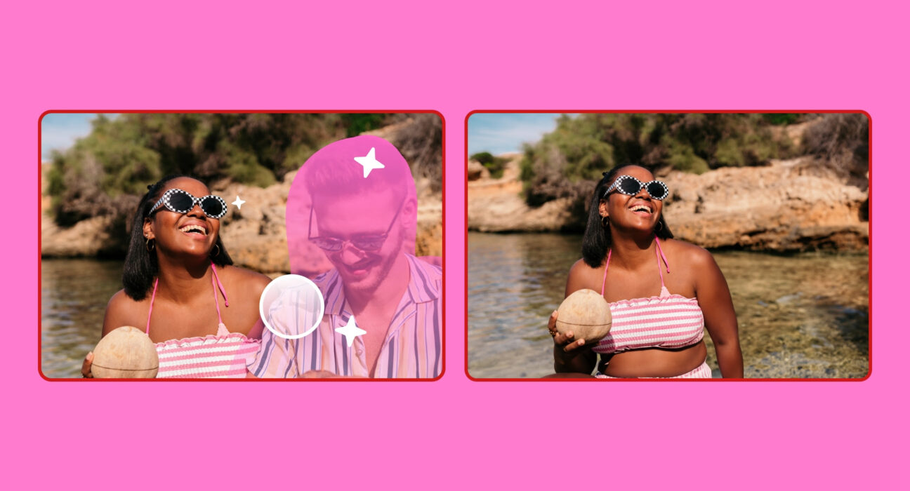 Quer apagar um ex de uma boa foto? Experimente a nova ferramenta "Ex-terminador" do OkCupid e Photoroom Geral