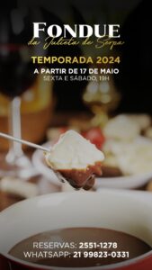 Festival de Fondue, nesta sexta e no sábado. Rio de janeiro