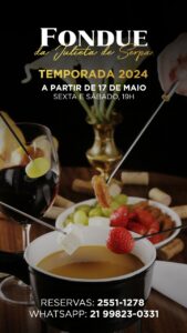 Festival de Fondue, nesta sexta e no sábado. Rio de janeiro