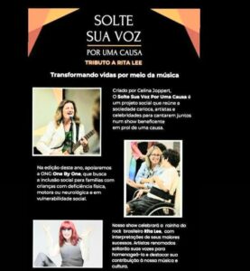 Solte sua voz por sua causa Rio de janeiro