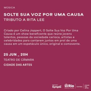 Solte sua voz por sua causa Rio de janeiro