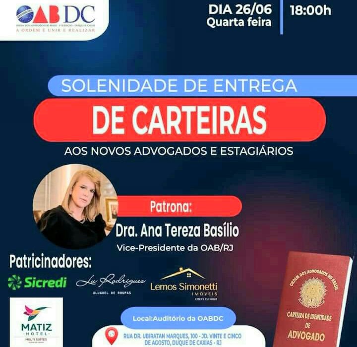 Solenidade de Entrega de Carteiras Rio de janeiro