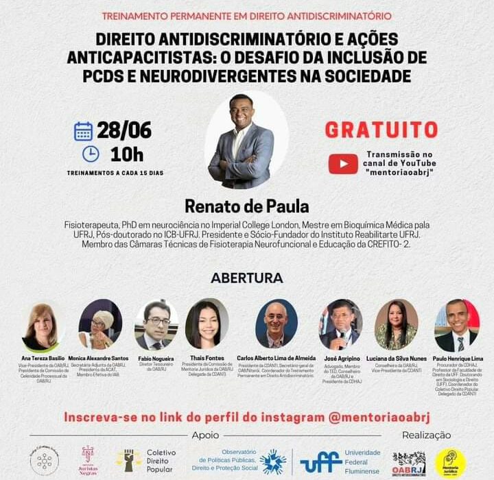 Treinamento Permanente em Direito Antidiscriminatório Rio de janeiro