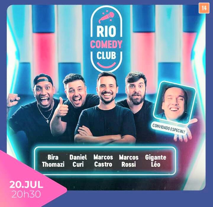 Rio Comedy Club, no Teatro Cesgranrio Colunismo Social
