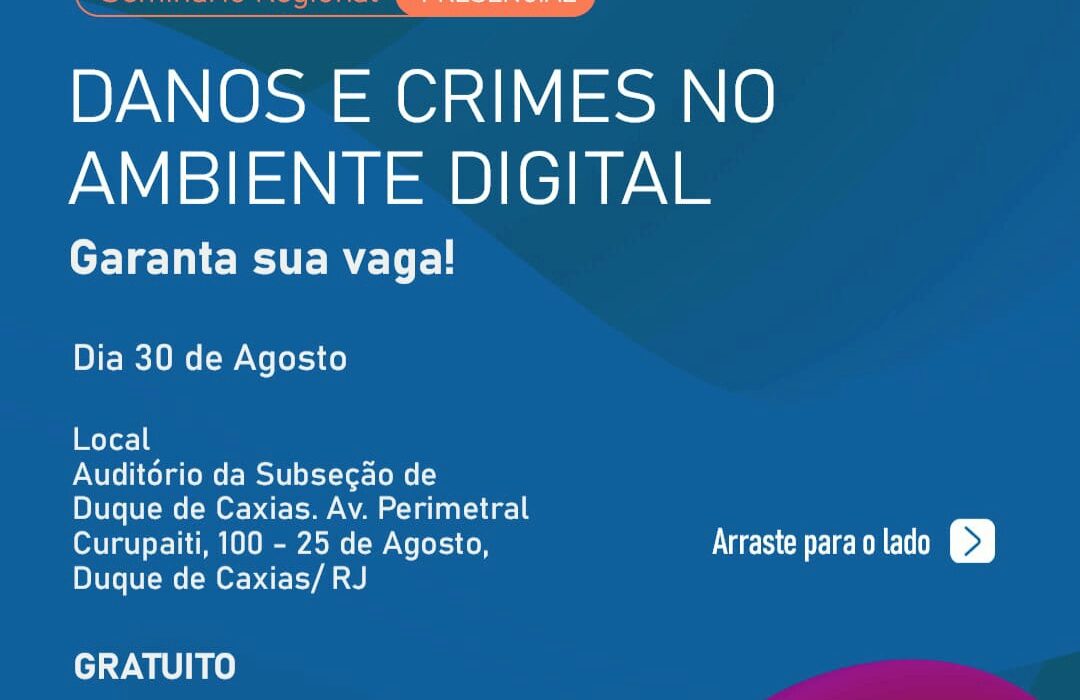 "Danos e Crimes no Ambiente Digital" Colunismo Social