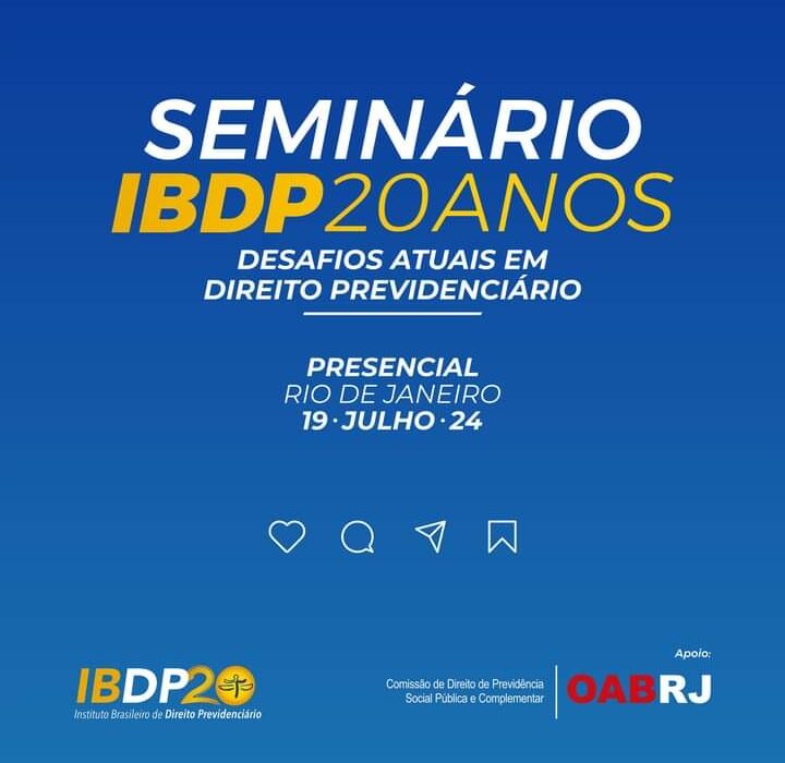 Seminário IBDP 20 anos, na OAB-RJ Rio de janeiro