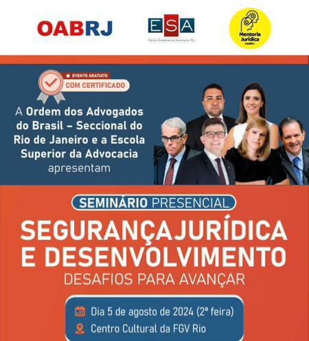 Seminário: Segurança Jurídica e Desenvolvimento Rio de janeiro