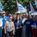 Martha Rocha, na caminhada de candidatos do PDT, em Cabo Frio Rio de janeiro