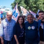 Martha Rocha, na caminhada de candidatos do PDT, em Cabo Frio Rio de janeiro